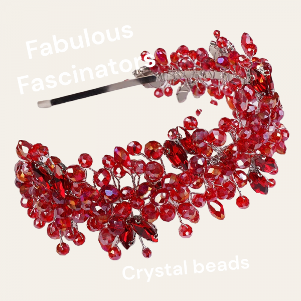 CHB Red Crystal Hairband