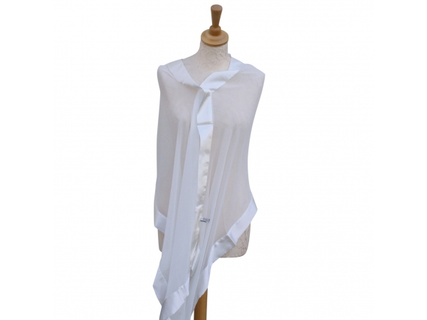 Ivory silk scarf