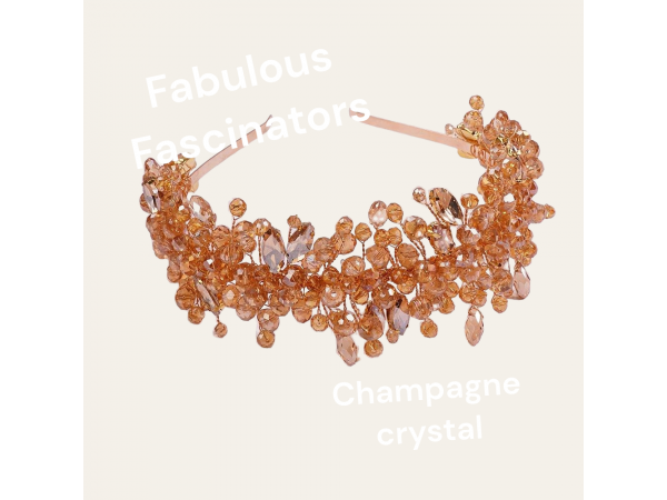 CHB Champagne Crystal Hairband