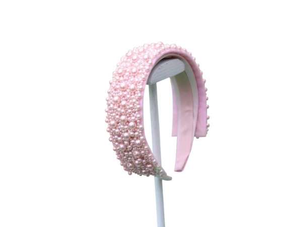 Pink Pearl Hair Band